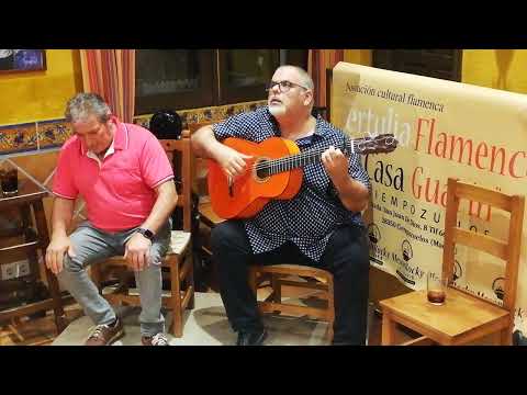 Tertulia Flamenca Casa Guarín. Eusebio Bonilla y El Niño Manuela por Malagueñas y Abandolao.