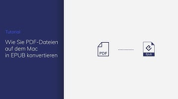 Wie Sie PDF-Dateien auf dem Mac in EPUB konvertieren