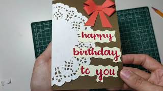 LÀM THIỆP CHÚC MỪNG SINH NHẬT 2 #happy birthday#handmade