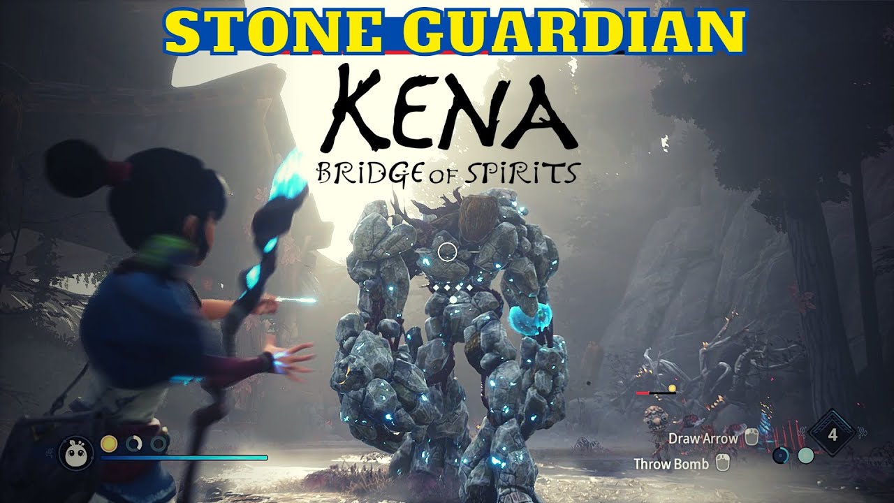 Kena Bridge of Spirits Stone Guardian BOSS FIGHT,  How to reach the Forge, Adira's Fear Relic Hammer