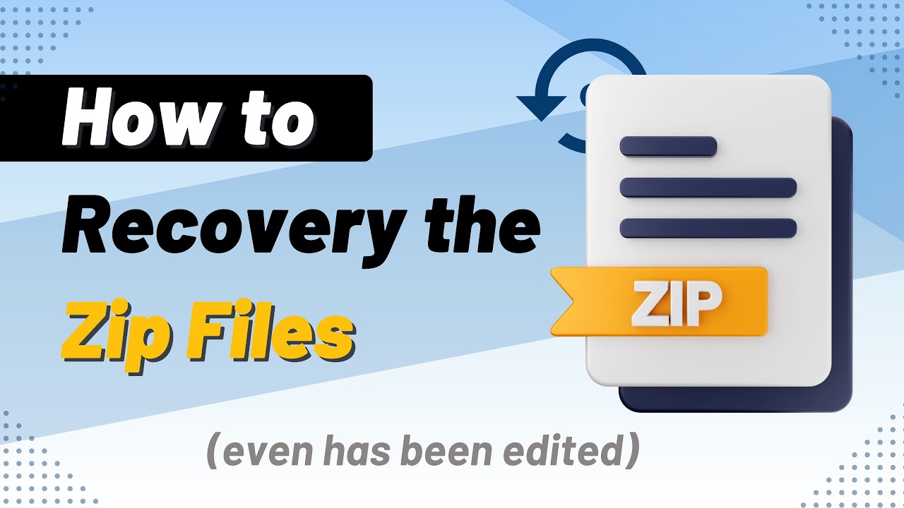 how to recover deleted ZIP files