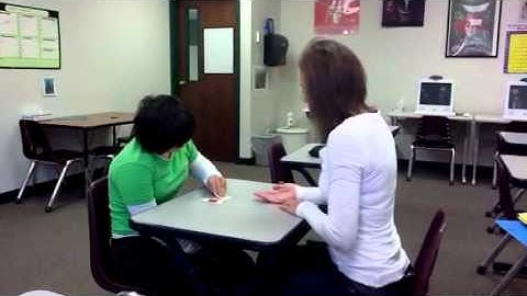 Auditory sequence with picture cards