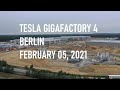 Tesla Gigafactory 4 Berlin | Progress Update  | February 05, 2021 | DJI Mavic 2 Pro 4K Video