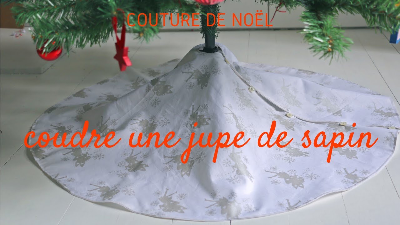 Jupe De Sapin De Noël En Satin Rouge De 91,4 Cm Avec Petites Paillettes