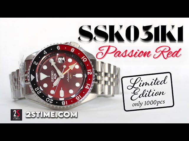 Seiko 5 Sports SSK031K1 GMT Passion Red Limited Edition - YouTube