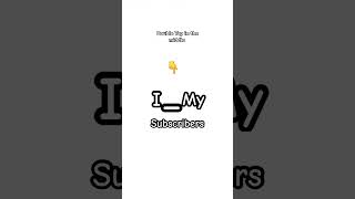 I ❤️ My Subscribers #subscribe #like #comment