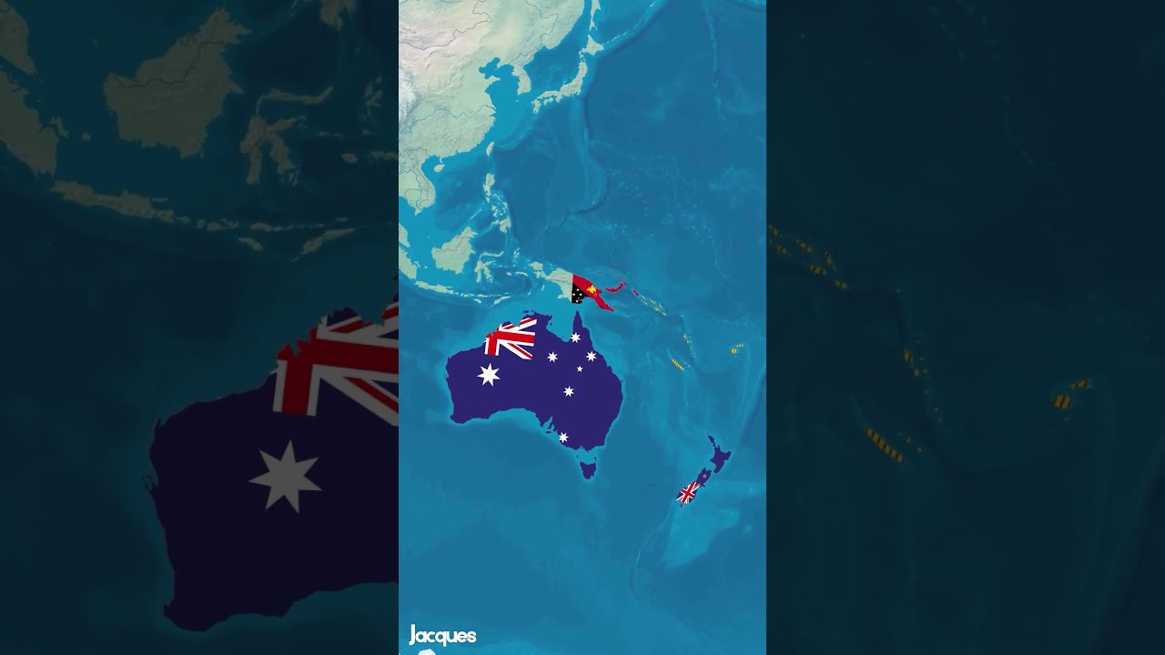 A diferença entre a Austrália, a Oceania e a Australásia #Sydney #Melbourne #Auckland #Australia