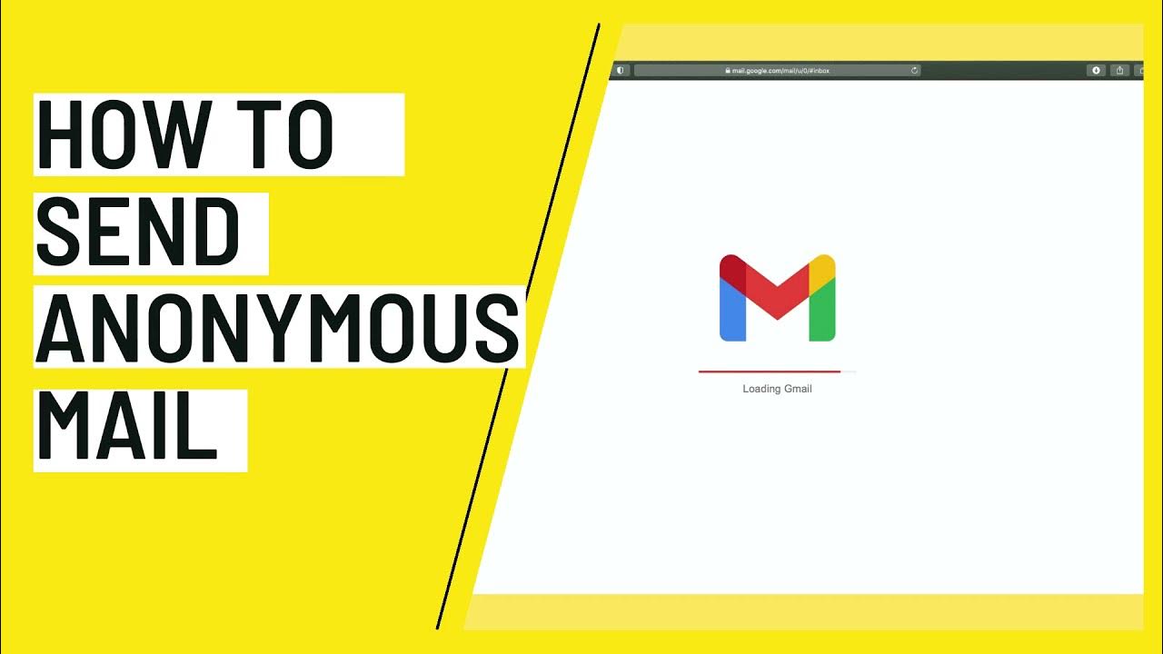 How to Send an Anonymous Mail YouTube