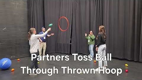 1Pairs Toss Ball Through Thrown Hoop