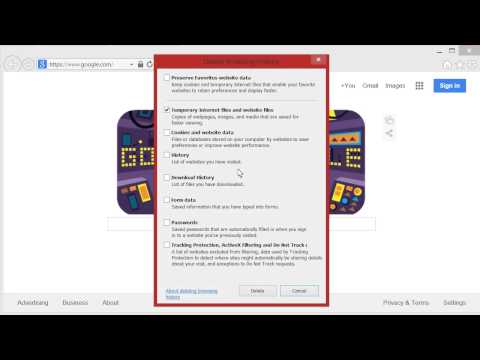 How to Clear Your Cache in Internet Explorer 11