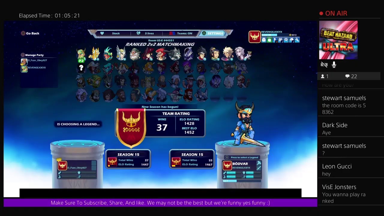 Brawlhalla gameplay Ranked 2v2 - YouTube