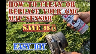 GMC MAF Sensor Cleaning or Replacing Ep 828 2001 2500hd Gmc Sierra Cleaning Mass Air Flow Sensor