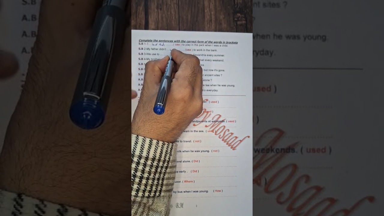 Used to ( past habits )