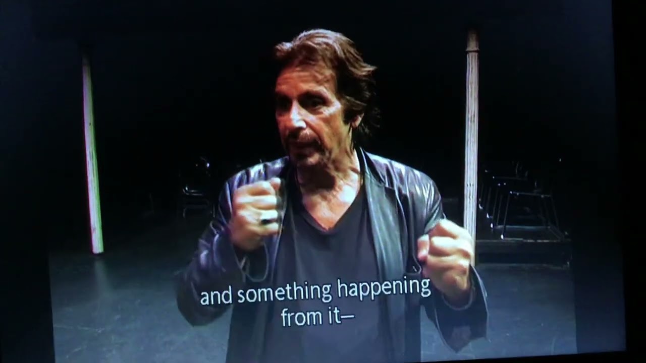 AL PACINO explains about the difference between THEATER’s acting & MOVIE’s. アルパチーノが語る映画と舞台演技の違い。貴重。
