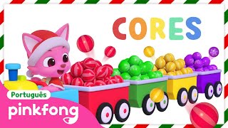 Aprenda Cores Com Trem Do Papai Noel Pinkfong Pinkfong, Bebê Tubarão Canções Para Crianças