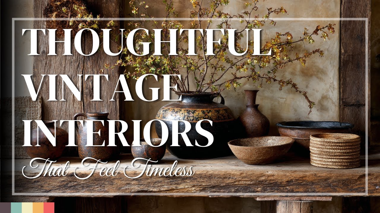 Vintage Home Interiors Styled with Purpose 🕊️ Thoughtful Details That Feel Elegant and Enduring