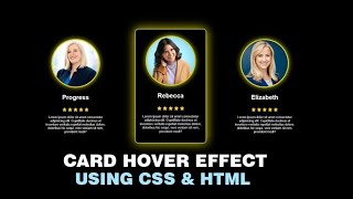 Modern Card Hover Effects with HTML & CSS | No JavaScript Needed!