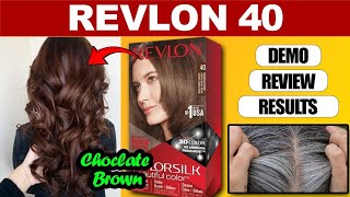 Revlon 40 Hair Colour Review Choclate Brown Hairs White Hair Coverage