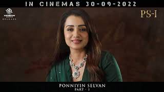 Trisha Krishnan Vansan Movies Ponniyin Selvan I Ps1 Release In Australia