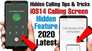 Top 5 Calling Tips & Trick & iOS 14 Calling Screen Hidden Setting || Every Android Smartphone