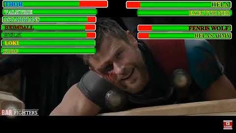 Thor VS Hela full battle with healthbars | (100 subscribers special)