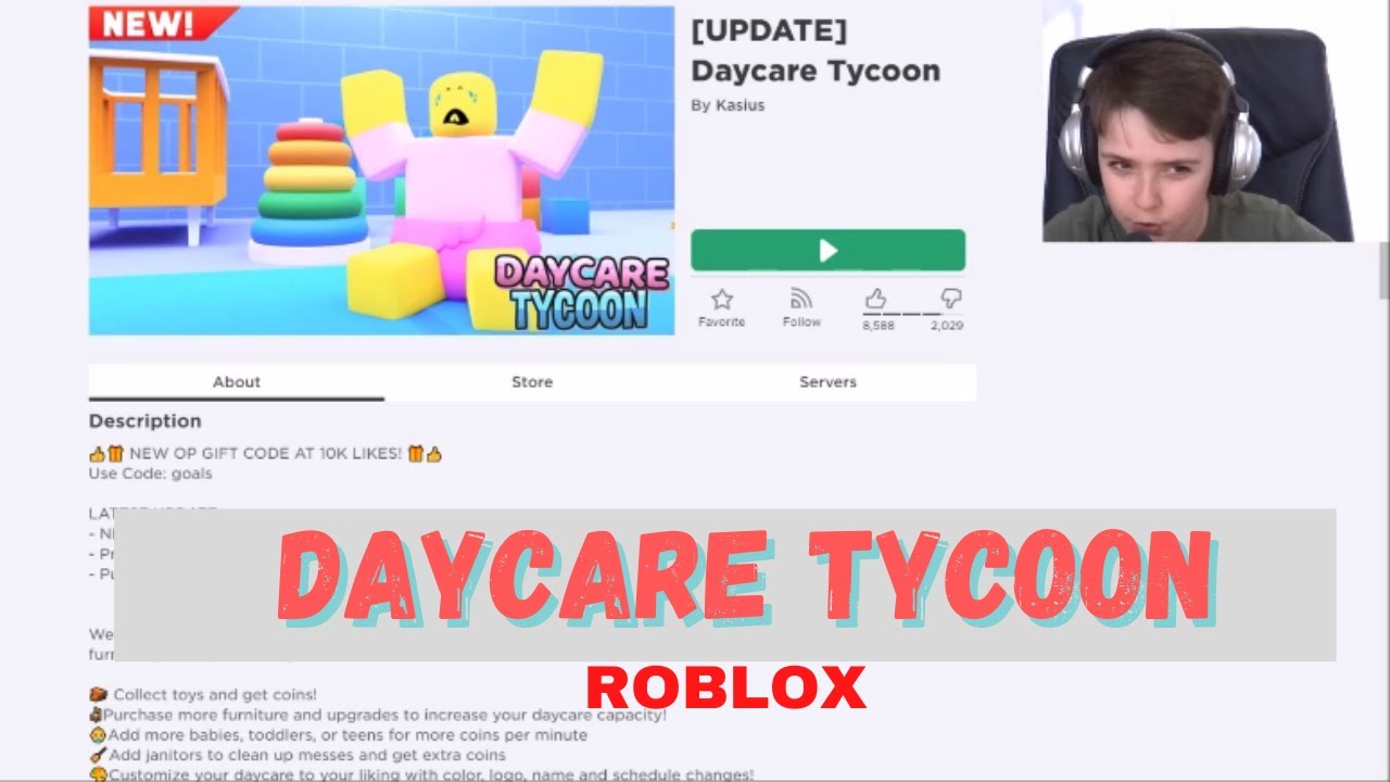 Roblox Daycare Tycoon Youtube - roblox daycare tycoon