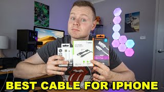 Belkin vs Cygnett vs Gecko 1 Metre Cable Comparison - Best Braided Lightning USB-A Cable for iPhone