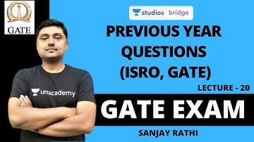 L20: Previous Year Questions (ISRO, GATE) | Analog Electronics for GATE 2020 | Sanjay Rathi