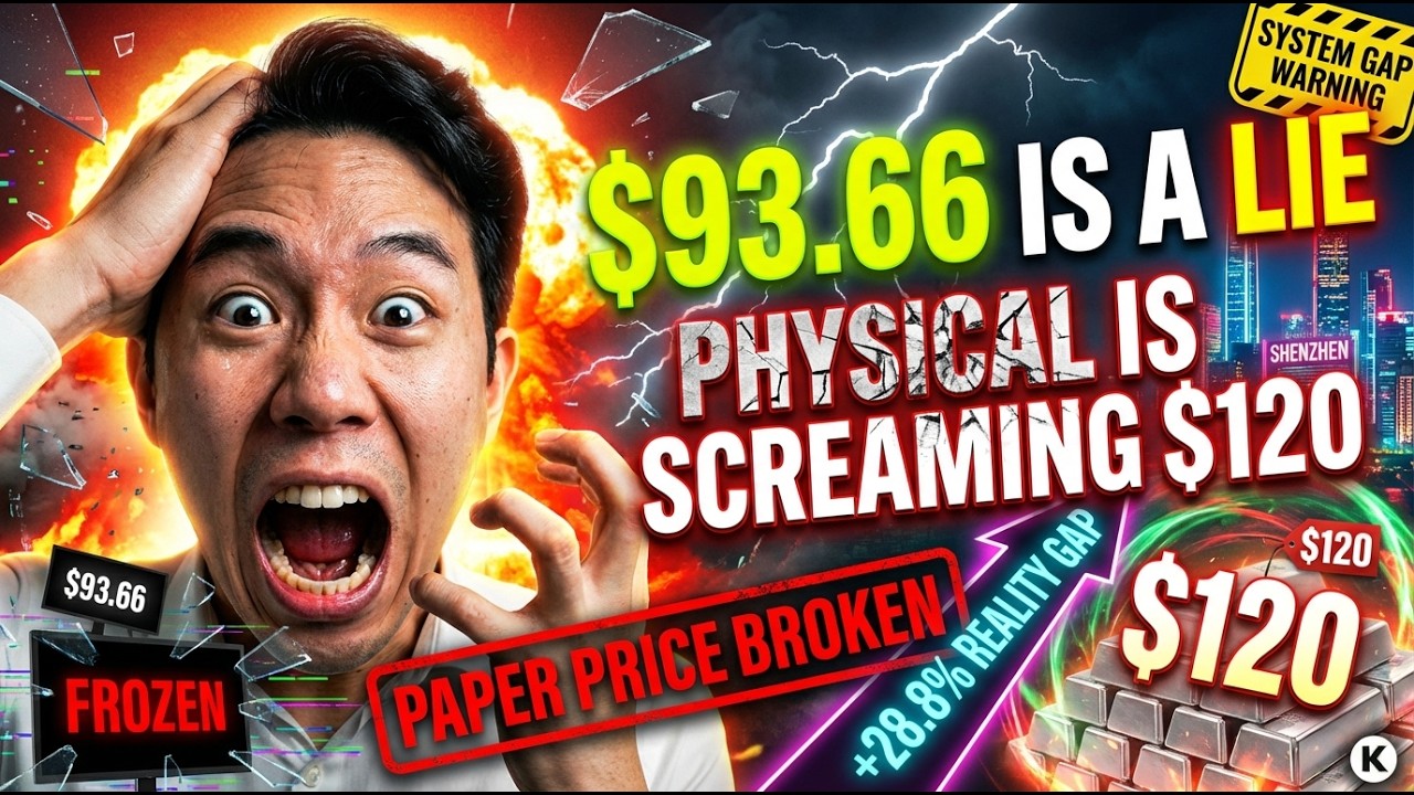 JUST IN: Silver Market Split – Fake $93.66 Paper vs $120 Real Metal