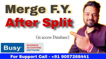 Merge Splited Data in Busy Software || Split Data को Busy Software में कैसे मर्ज करें ||