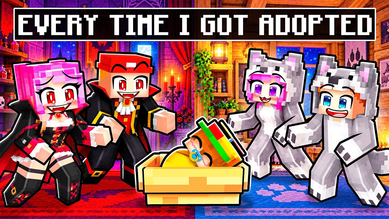 Every Time I Got ADOPTED In Minecraft!