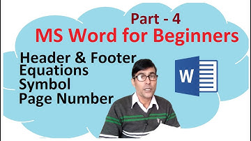 Insert tab in MS Word | MS Word tutorial for beginners part - 4 in hindi | Header&Footer in ms word