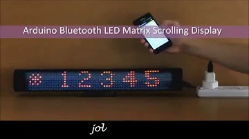 Arduino Bluetooth LED Matrix Scrolling Display - jolliFactory