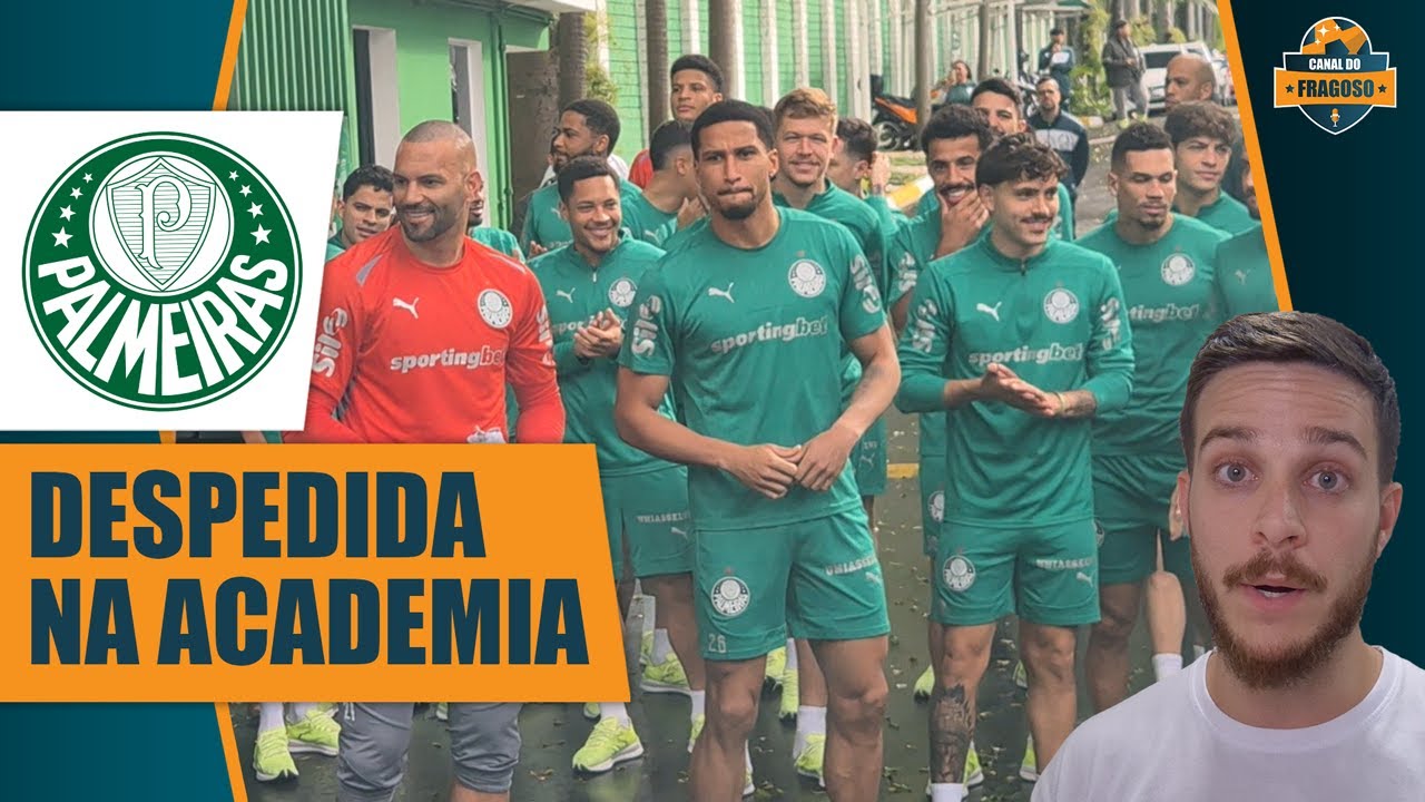 VEJA COMO FOI A DESPEDIDA DO PALMEIRAS COM A TORCIDA NA ACADEMIA DE FUTEBOL