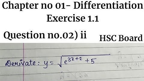 Question no 2 ii- Exercise 1.1 - Differentiation ✓ Class 12 Maharashtra Board - HSC Board | 12 Maths