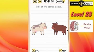 Brain test 🧠 - Level 28 - click in the calves please