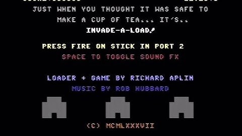 Invade-A-Load! Review for the Commodore 64 by John Gage