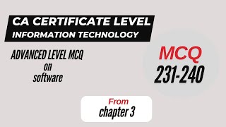 ADVANCED LEVEL MCQ ON SOFTWARE