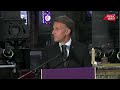 Emmanuel Macron rend hommage au sénateur François Patriat et à sa "fidélité" politique