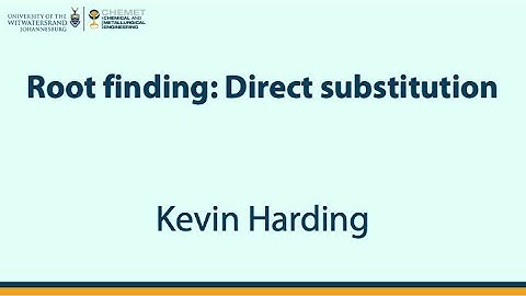 Root finding (Direct substitution) [Lecture]