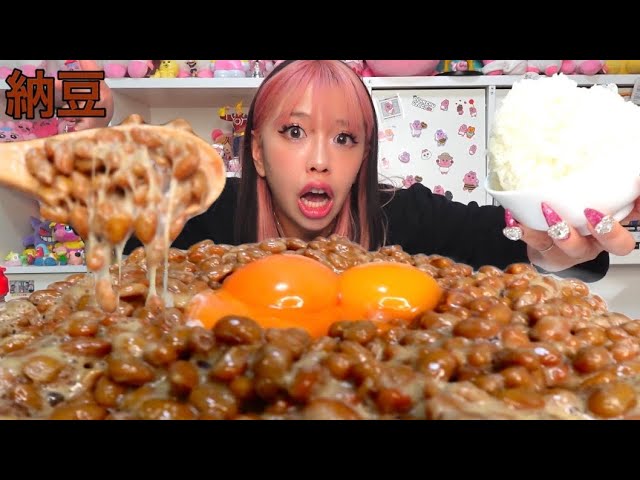 Incident] Eating a large bowl of natto rice while talking about