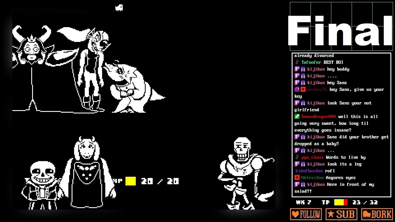 Undertale VOD #08 (10/10/2022): The End [Strobe Warning] - YouTube