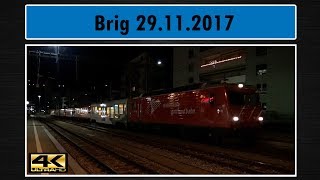 Züge Brig 29.11.2017 4K