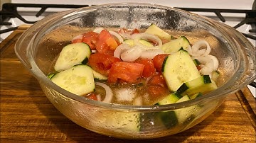 Grandma Ruby Cucumber Tomato And Onion Salad