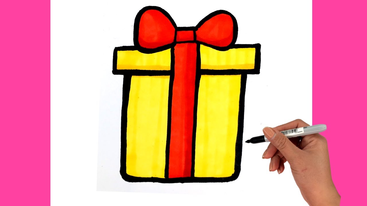 Cách vẽ hộp quà dễ dàng nhất | THƯ VẼ - YouTube