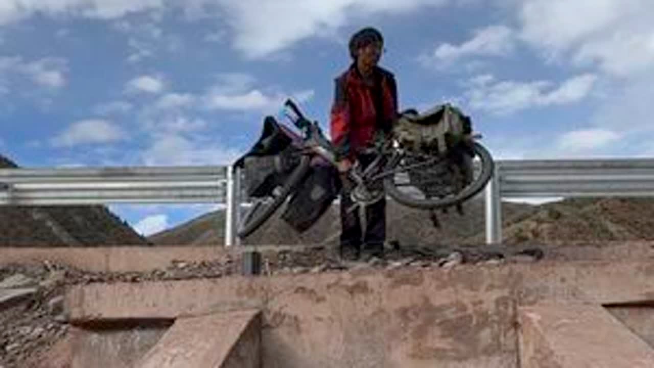 一人一狗骑行西藏，每天住桥洞是一种什么体验？ #骑行 #西藏 #骑行不止是骑行 #流浪狗