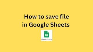 Famous How to save file in Google Sheets Profile