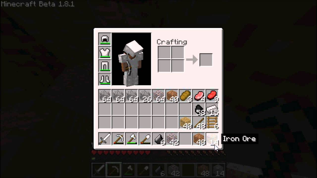 Minecraft 1.8: How To Make Iron Ingot. - YouTube