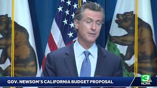 Gov. Newsom is revealing his booming budget proposal for California