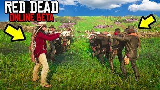 Gathered 32 Players To Do This In Red Dead Online Rdr2 Funny Moments